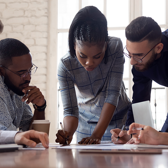 Collaborative Group Sessions: by completing the leadership development program, participants become eligible to facilitate the online training program.