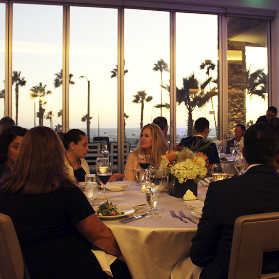 Leadership in the Age of Personalization Executive Members having dinner at Paséa Hotel at Huntington Beach